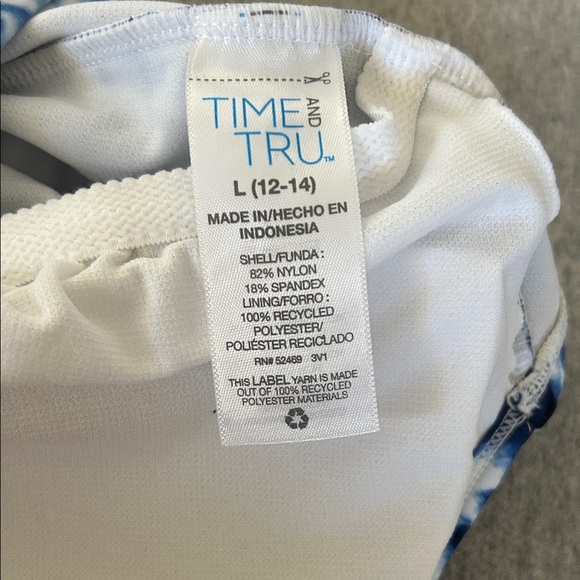 Blue Tie-Dye Swimsuit - Picture 3 of 3